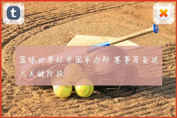 篮球世界杯中国举办即 赛事筹备进入关键阶段
